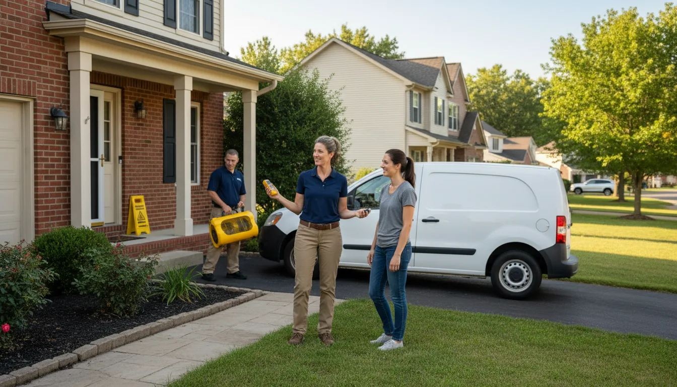 Residential water damage restoration in West Yarmouth, MA